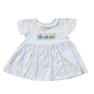 Vtg 1990s Infant Marimekko by Sweet Potatoes Multi Colored Polka Dot Dress 18M